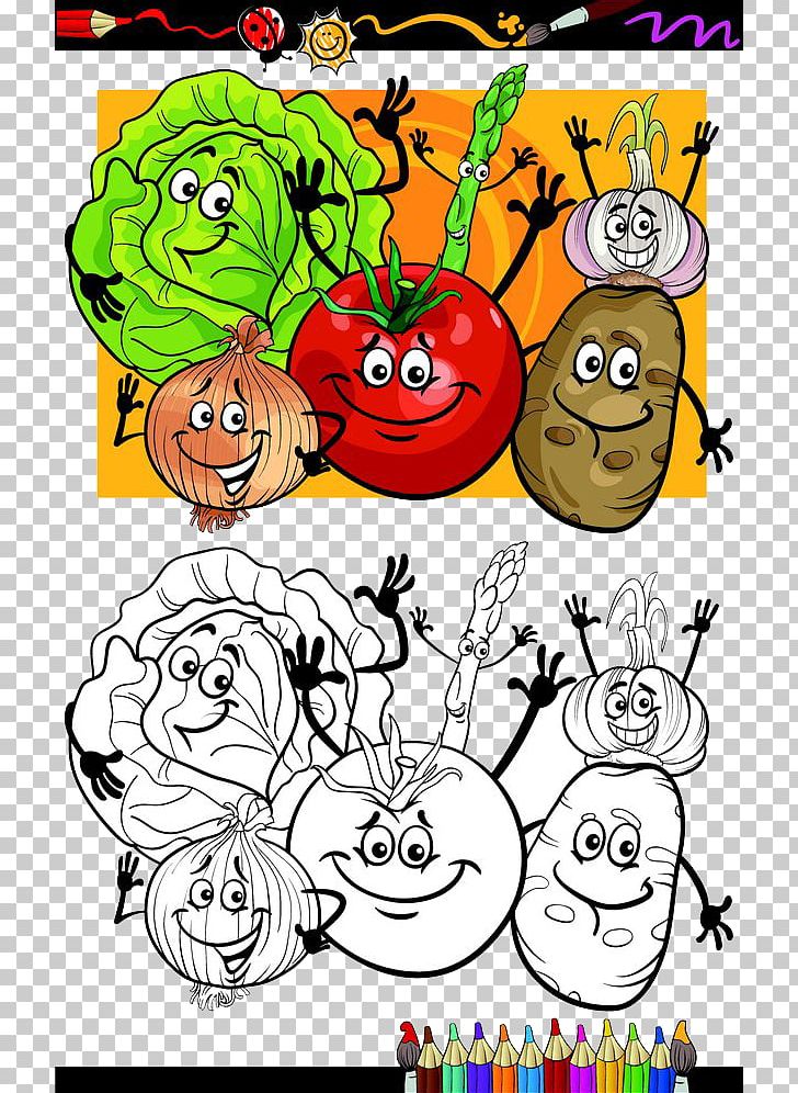 Cartoon Vegetable Stock Photography Illustration PNG, Clipart, Art, Bell Pepper, Cabbage, Clip Art, Coloring Book Free PNG Download