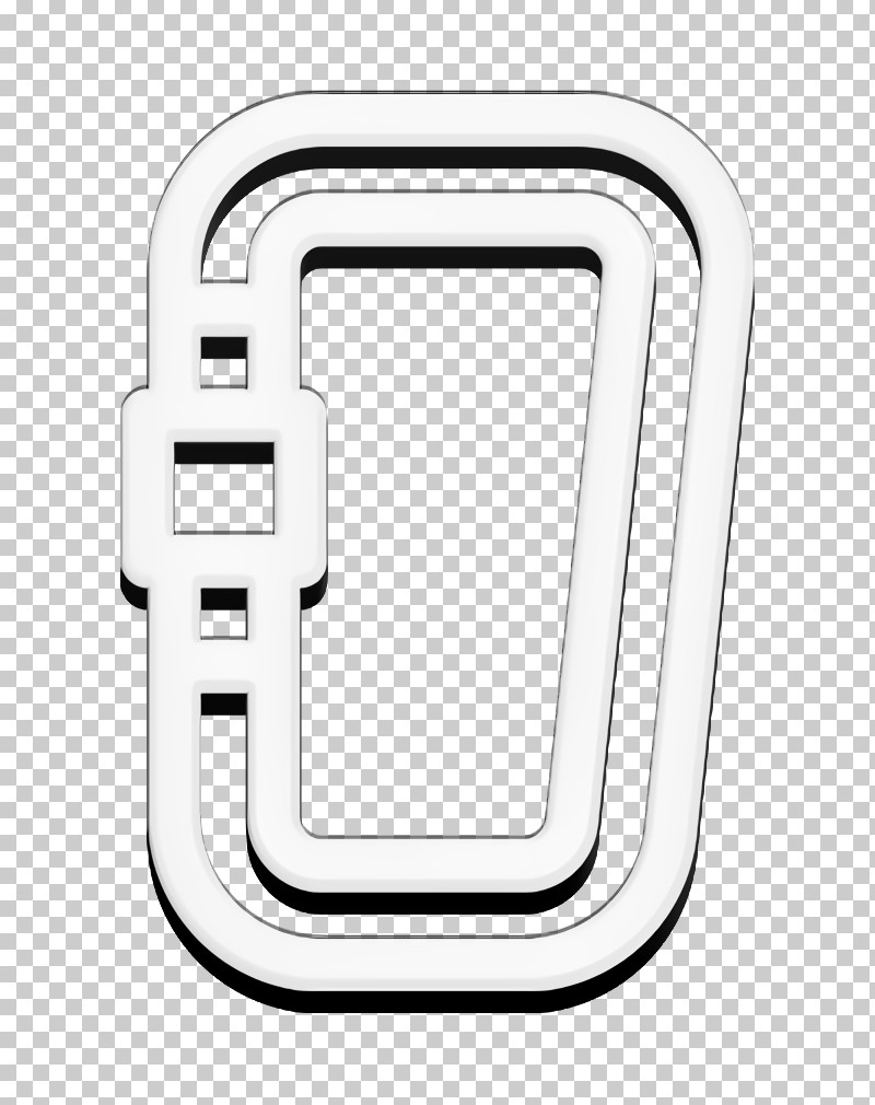 Carabiner Icon Sports And Competition Icon Summer Camp Icon PNG, Clipart, Carabiner Icon, Line, Metal, Rectangle, Sports And Competition Icon Free PNG Download