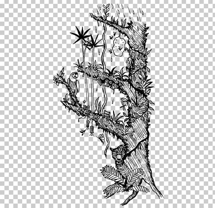 Tree Hesperian Health Guides Forest Rain PNG, Clipart, Artwork, Black And White, Branch, Drawing, Fictional Character Free PNG Download