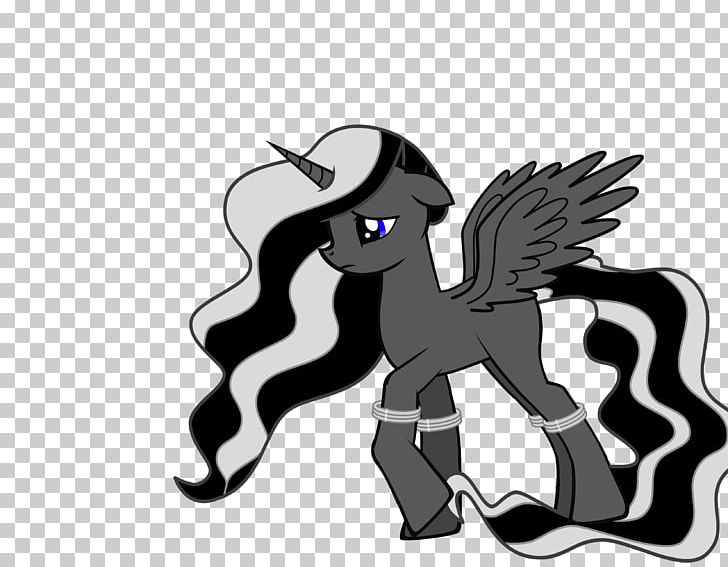 Pony Horse Legendary Creature Cartoon Supernatural PNG, Clipart, Animals, Black And White, Cartoon, Despair, Fictional Character Free PNG Download