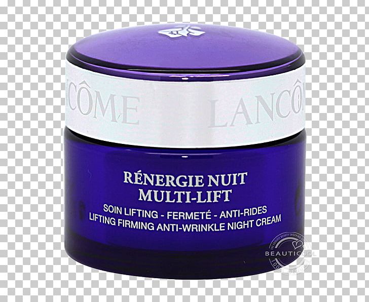 Anti-aging Cream Lancôme Rénergie Multi-lift Night Wrinkle PNG, Clipart, Antiaging Cream, Antiwrinkle, Cream, Lancome, Purple Free PNG Download