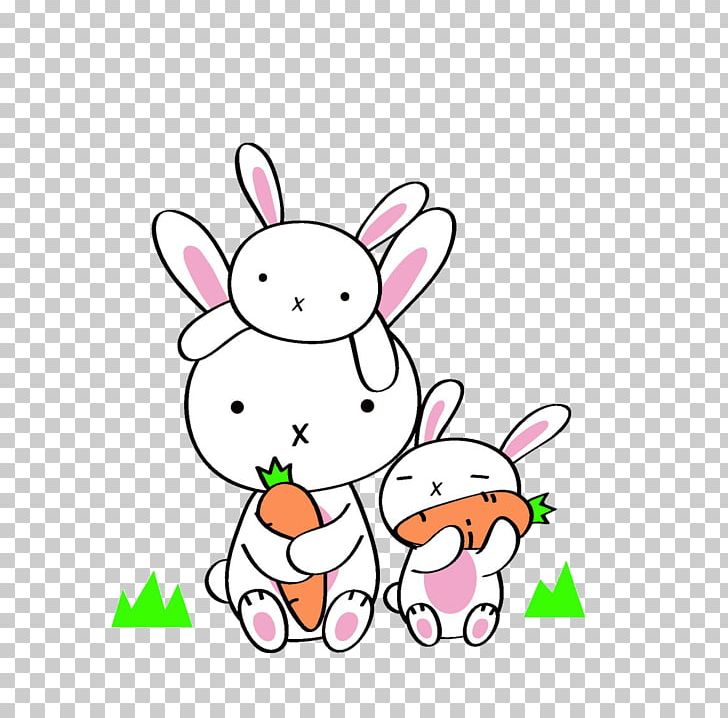 Daikon Rabbit Eating Carrot Chinese Cabbage PNG, Clipart, Animal, Animals, Area, Art, Bunnies Free PNG Download