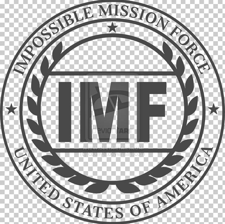 Impossible Missions Force Logo Mission: Impossible Organization PNG, Clipart, Area, Black And White, Brand, Circle, Emblem Free PNG Download