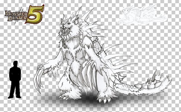 Monster Hunter 4 Monster Hunter: World Monster Hunter G Drawing PNG, Clipart, Artwork, Black And White, Carnivoran, Cartoon, Character Free PNG Download