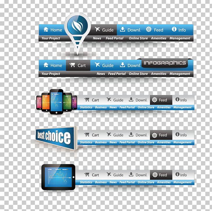 Web Design Web Navigation Menu Navigation Bar PNG, Clipart, Blue, Brand, Encapsulated Postscript, Happy Birthday Vector Images, Header Free PNG Download