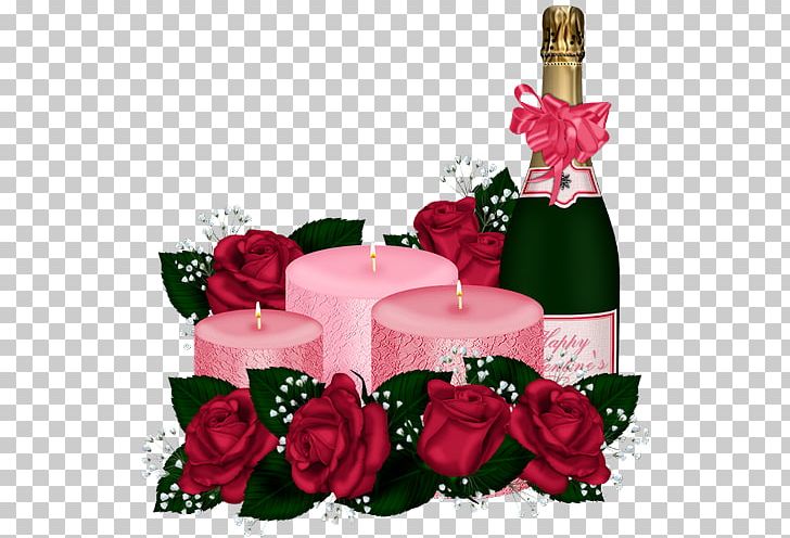 Champagne Garden Roses Birthday PNG, Clipart, Birthday, Centrepiece, Champagne, Christmas, Christmas Decoration Free PNG Download