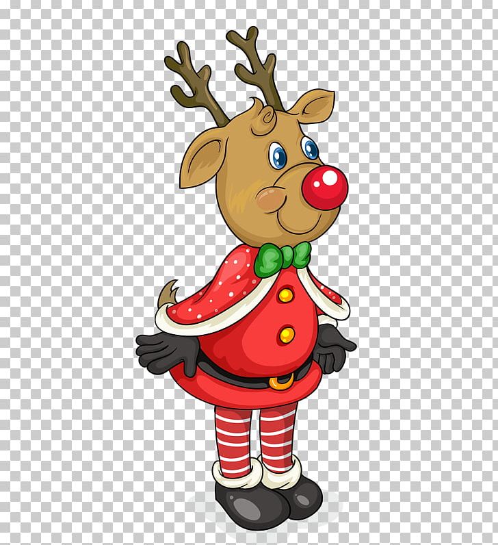 Santa Claus's Reindeer Christmas Illustration PNG, Clipart, Balloon Cartoon, Cartoon Character, Cartoon Eyes, Cartoons, Christmas Card Free PNG Download