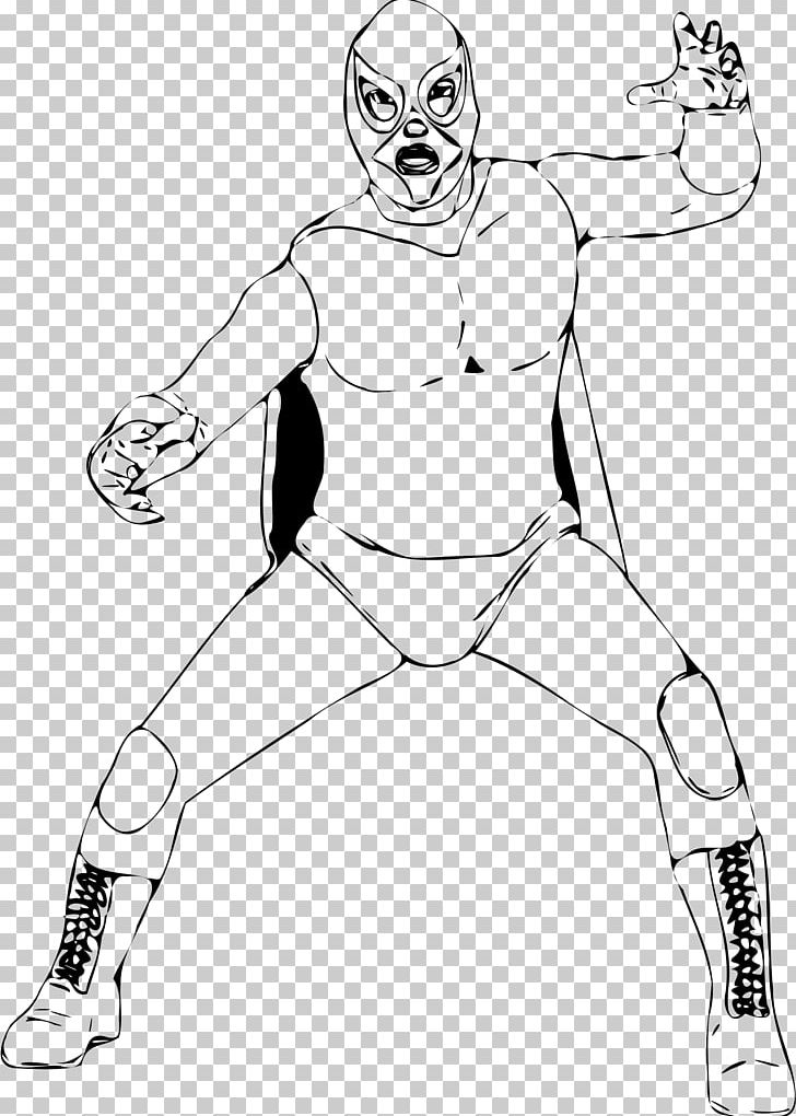 Wrestling Mask Professional Wrestler PNG, Clipart, Angle, Arm, Artwork, Black And White, Clothing Free PNG Download