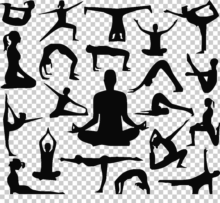 Yoga Silhouette PNG, Clipart, Beauty, Black, Black And White, Cdr, Download Free PNG Download