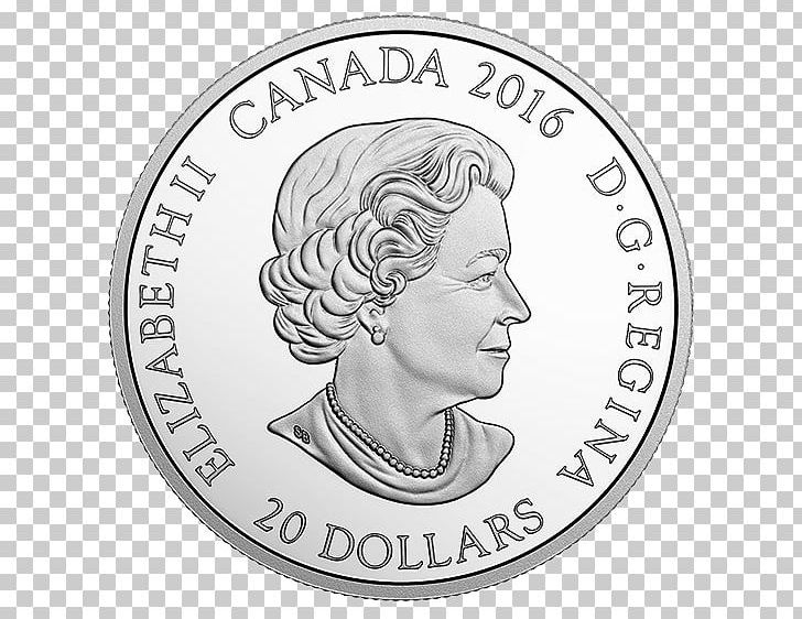 Dollar Coin Silver 150th Anniversary Of Canada Money PNG, Clipart, Bird, Black And White, Canada, Cash, Circle Free PNG Download