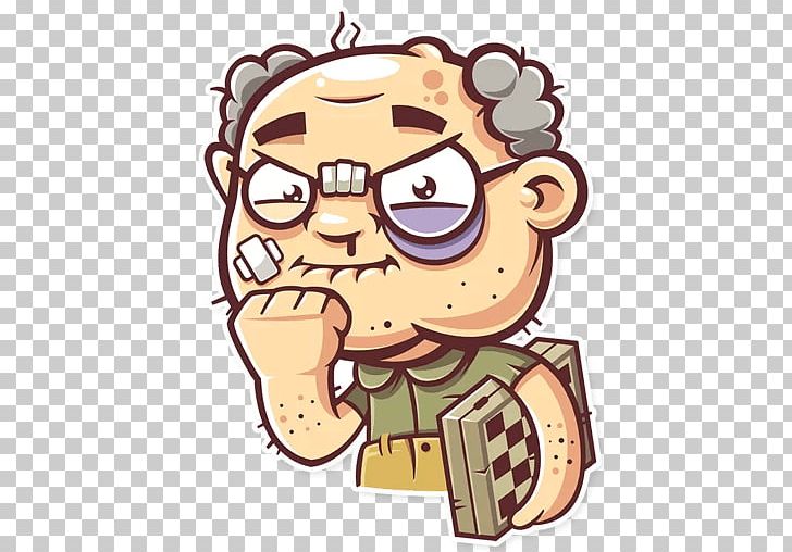 Sticker Telegram Grandfather PNG, Clipart, Art, Behavior, Cartoon, Character, Eyewear Free PNG Download