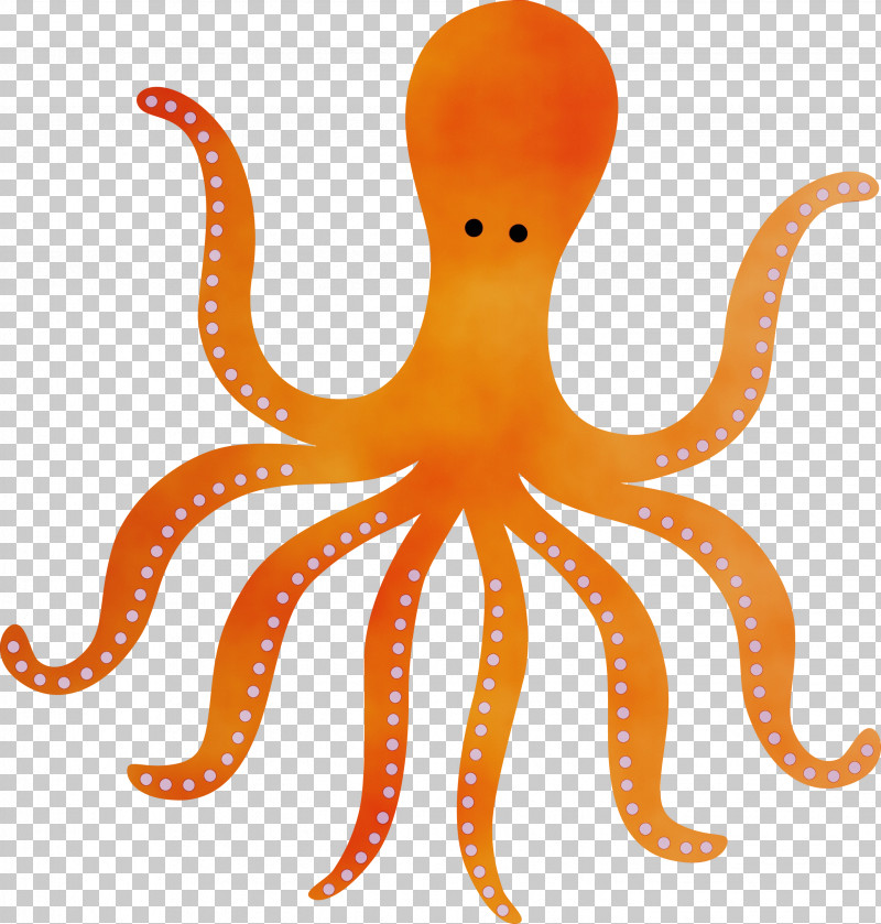 Orange PNG, Clipart, Animal Figure, Giant Pacific Octopus, Octopus, Orange, Paint Free PNG Download