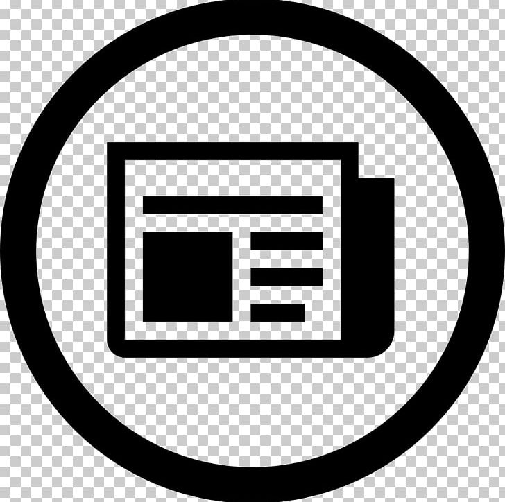 Computer Icons Newspaper Journalism Scalable Graphics PNG, Clipart, Area, Black And White, Brand, Cdr, Circle Free PNG Download
