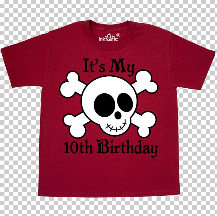 T-shirt Skull Calavera Bib Birthday PNG, Clipart, 10th Birthday, Baby Toddler Onepieces, Bib, Birthday, Black Free PNG Download