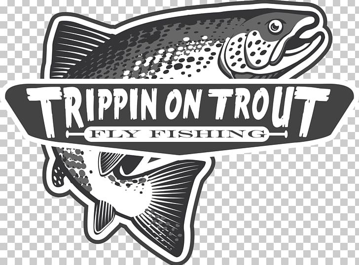Logo Fly Fishing Brown Trout PNG, Clipart, Automotive Design, Black, Black And White, Brand, Brown Trout Free PNG Download
