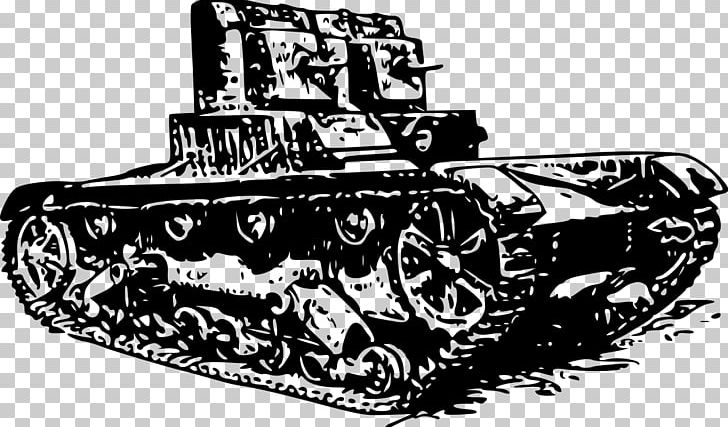 Tank T-26 PNG, Clipart, Automotive Design, Automotive Tire, Black And White, Churchill Tank, Combat Vehicle Free PNG Download
