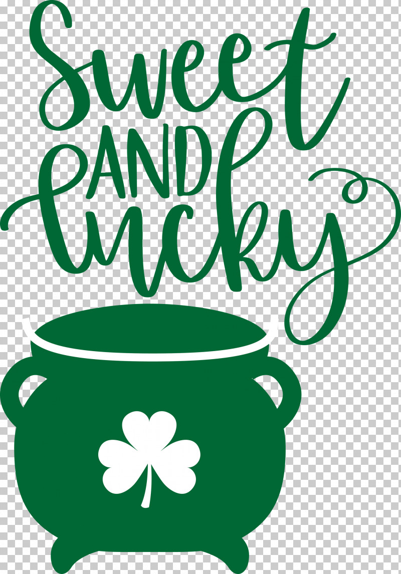 Sweet And Lucky St Patricks Day PNG, Clipart, Clover, Decal, Fourleaf Clover, Gift, Leaf Free PNG Download