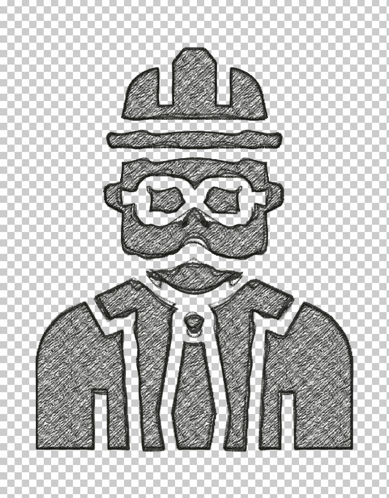 Jobs And Occupations Icon Foreman Icon PNG, Clipart, Blackandwhite, Bow Tie, Cartoon, Drawing, Eyewear Free PNG Download