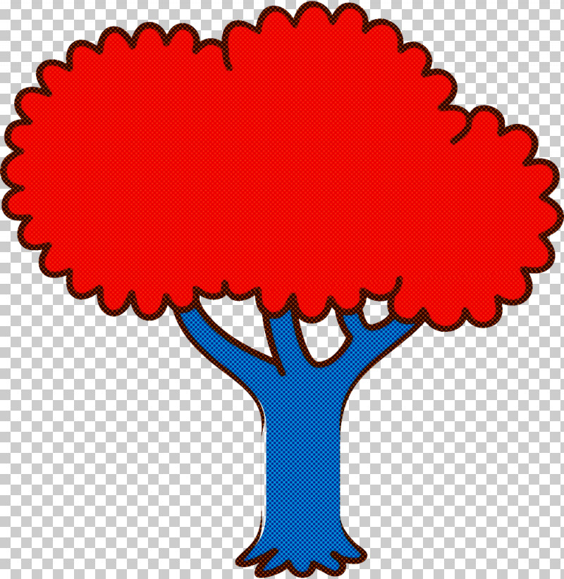 Red PNG, Clipart, Abstract Cartoon Tree, Autumn Tree, Fall Tree, Red Free PNG Download