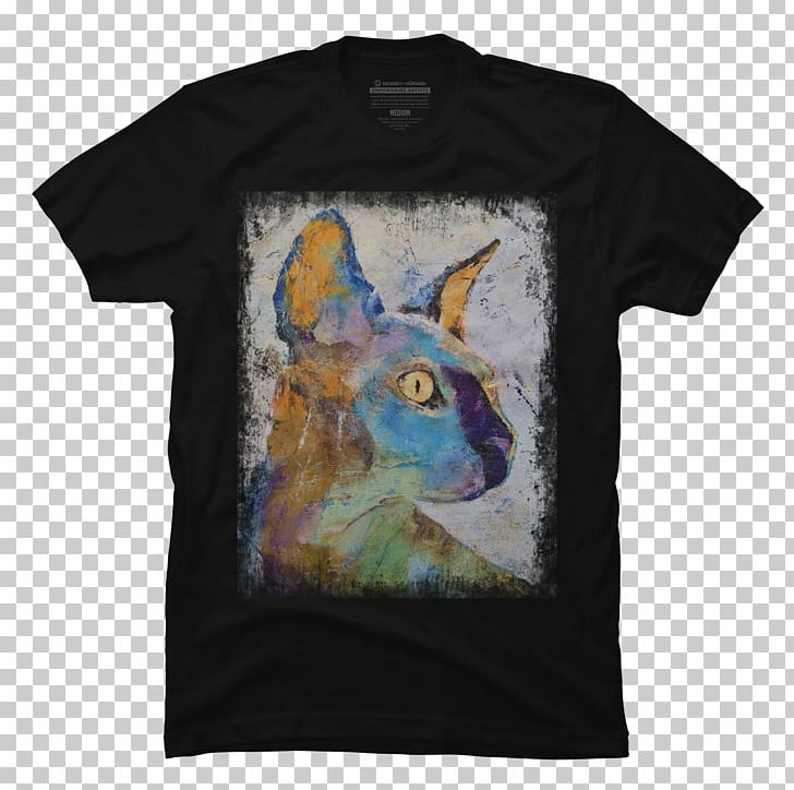 Printed T-shirt Sphynx Cat Painting Art PNG, Clipart, Art, Bag, Blue, Brand, Canvas Free PNG Download