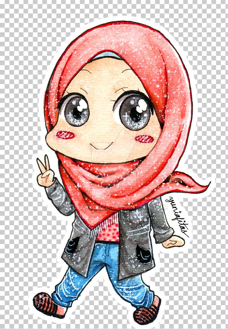 Chibi Drawing Art Hijab PNG, Clipart, Anime, Art, Boy, Cartoon, Cheek Free PNG Download