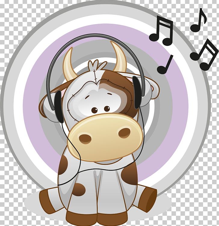 Holstein Friesian Cattle Headphones Illustration PNG, Clipart, Animal, Anime Girl, Cartoon, Cartoon Character, Cartoon Eyes Free PNG Download