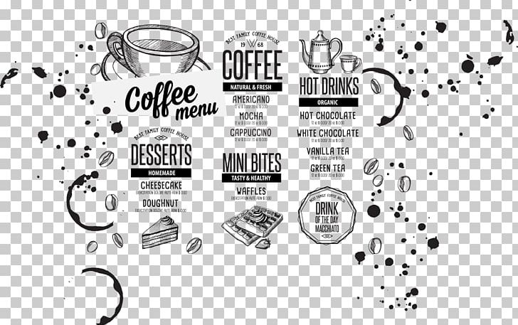 Coffee Hamburger Tea Cafe Menu PNG, Clipart, Brand, Cafe, Dessert, Encapsulated Postscript, Food Free PNG Download
