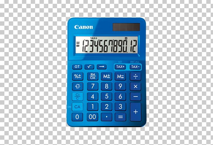 Calculator Canon FEMMIN0220 LS-123 Yellow Electric Battery PNG, Clipart, Blue Technology, Calculator, Canon, Color, Electronics Free PNG Download