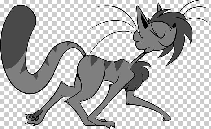 Cat Horse Cartoon Drawing Pet PNG, Clipart, Animal, Animals, Art, Black And White, Carnivoran Free PNG Download