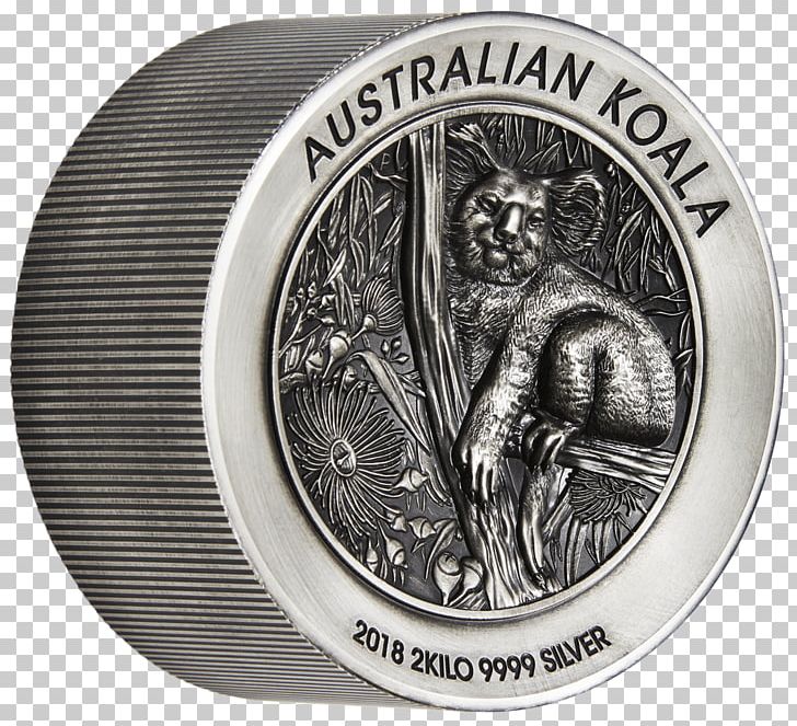 Perth Mint Koala Silver Coin Australian Silver Kookaburra PNG, Clipart, Animals, Australia, Australian Silver Kookaburra, Black And White, Bullion Coin Free PNG Download