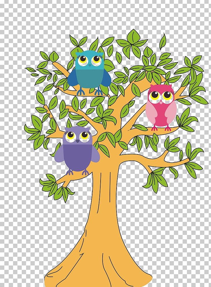 Branch Tree Owl PNG, Clipart, Area, Art, Artwork, Beak, Bird Free PNG Download