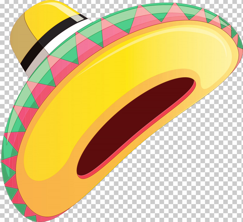 Yellow Headgear Line PNG, Clipart, Cinco De Mayo, Headgear, Line, Mexico, Paint Free PNG Download