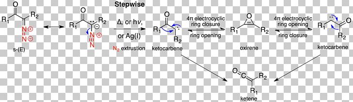 Wolff Rearrangement Rearrangement Reaction Reaction Mechanism Migratory Aptitude Oxirene PNG, Clipart, Angle, Auto Part, Carbene, Chemical Reaction, Diagram Free PNG Download