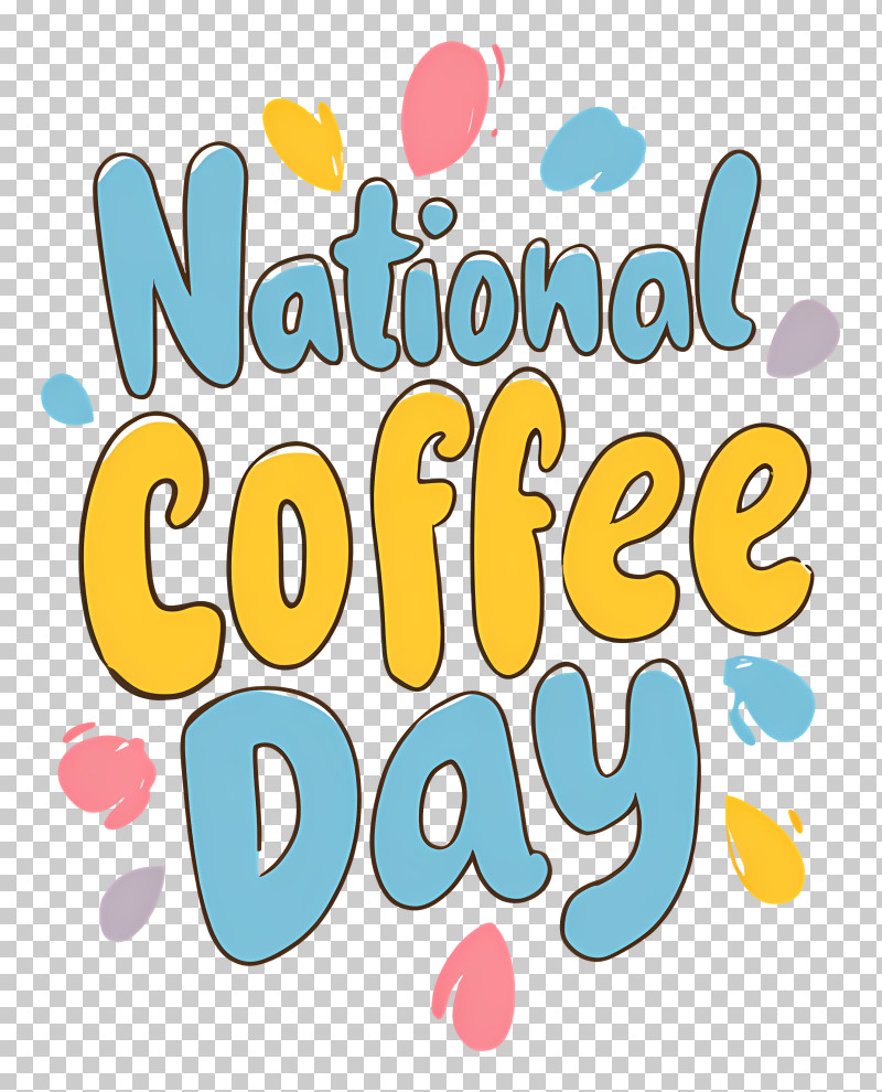 National Coffee Day - National Coffee Day Colorful Text PNG