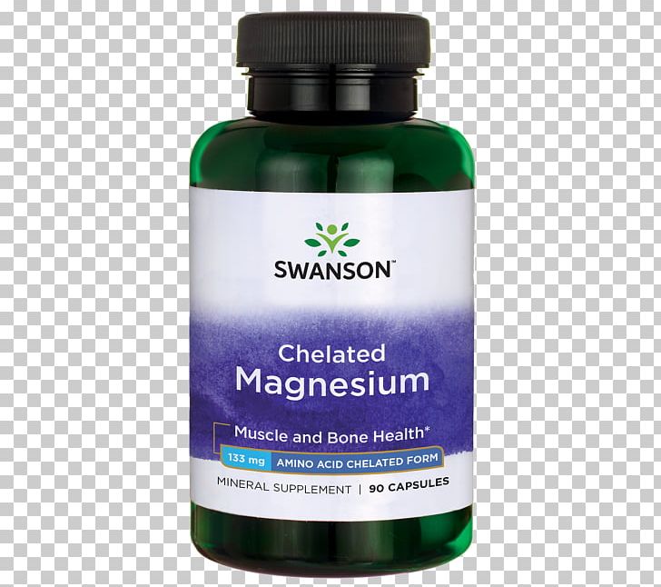 Dietary Supplement Magnesium Glycinate Swanson Health Products Chelation PNG, Clipart, Albion, Calcium, Calcium Citrate, Capsule, Chelation Free PNG Download