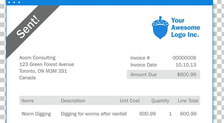 Invoice FreshBooks Business Accounting Service PNG, Clipart, Accounting Software, Australian Taxation Office, Blue, Brand, Business Free PNG Download