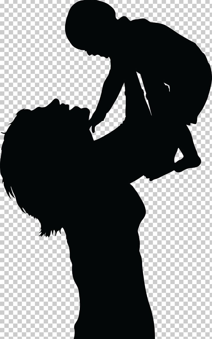 Mother Silhouette Child PNG, Clipart, Animals, Baby Vector, Black, Black And White, Child Free PNG Download