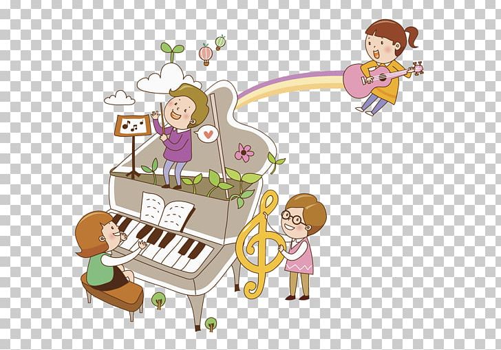 Piano Black And White Illustration PNG, Clipart, Art, Black, Black And White Keys, Cartoon, Character Free PNG Download