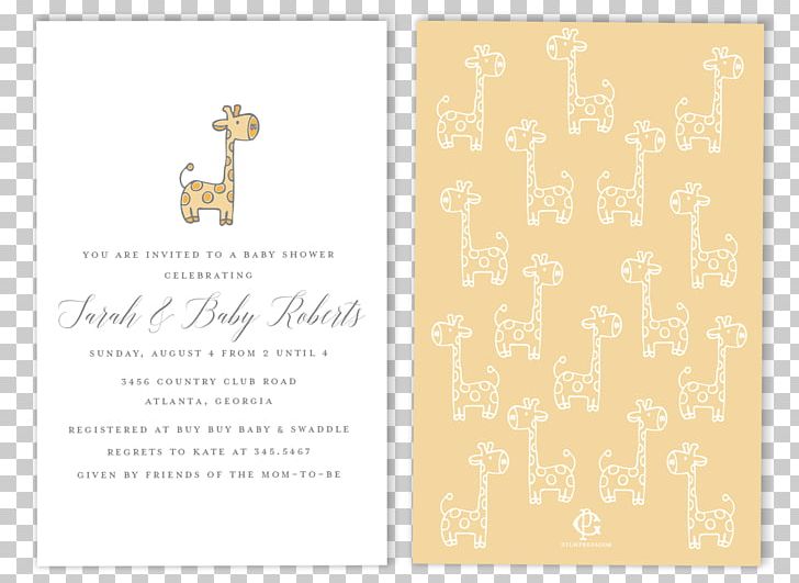 Paper Wedding Invitation Calligraphy Giraffe Font PNG, Clipart, Animal, Baby Shower, Calligraphy, Card Stock, Digital Printing Free PNG Download