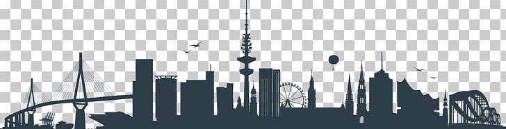 Skyline Silhouette Port Of Hamburg Skyscraper PNG, Clipart, Black And White, Building, Bumper Sticker, City, Computer Wallpaper Free PNG Download