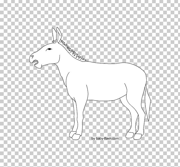 Mule Mustang Donkey Mane PNG, Clipart, Animal, Animal Figure, Area, Artwork, Black And White Free PNG Download
