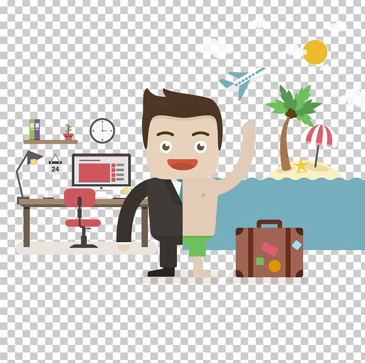 Vacation Illustration PNG, Clipart, Beach, Business, Business Card, Business Man, Business Vector Free PNG Download