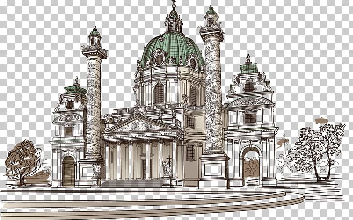 Karlskirche PNG, Clipart, Arch, Architecture, Art, Basilica, Building Free PNG Download
