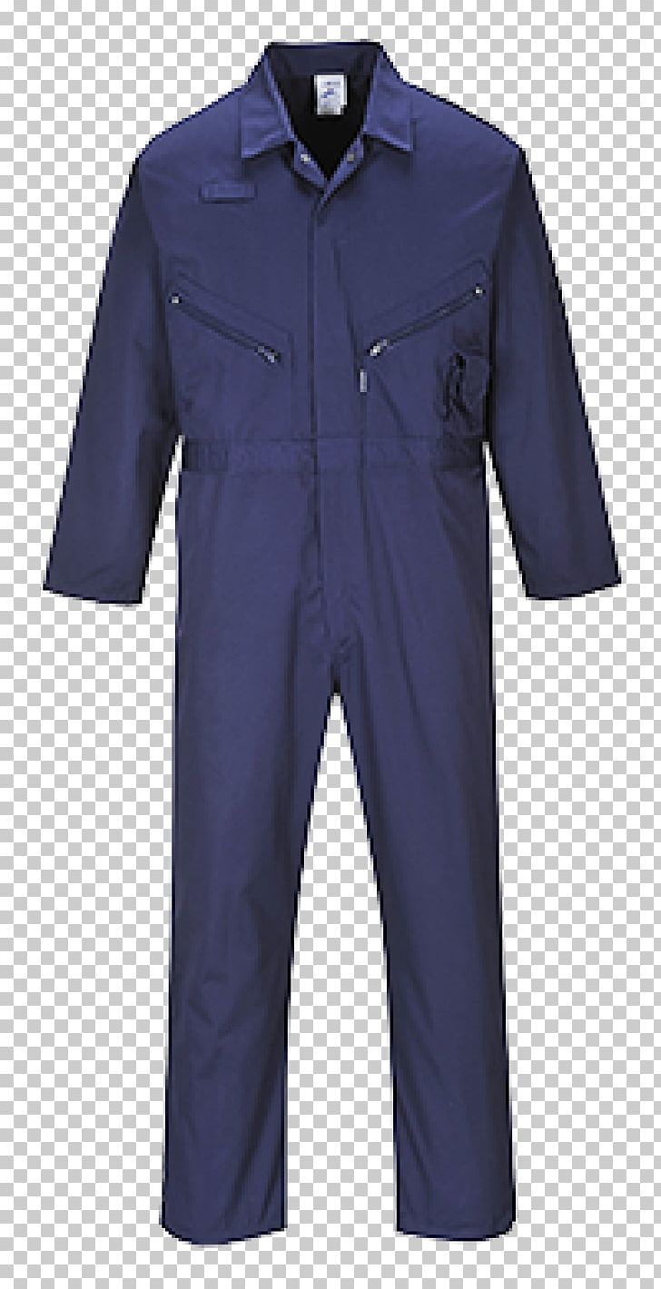 T-shirt Boilersuit Clothing Workwear Zipper PNG, Clipart, Blue, Boilersuit, Button, Clothing, Cobalt Blue Free PNG Download