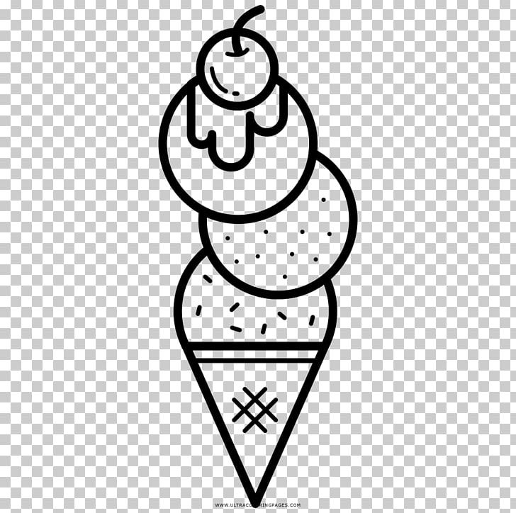 Ice Cream Cones Sundae Drawing Coloring Book PNG, Clipart, Art, Artwork, Ausmalbild, Bar, Black Free PNG Download