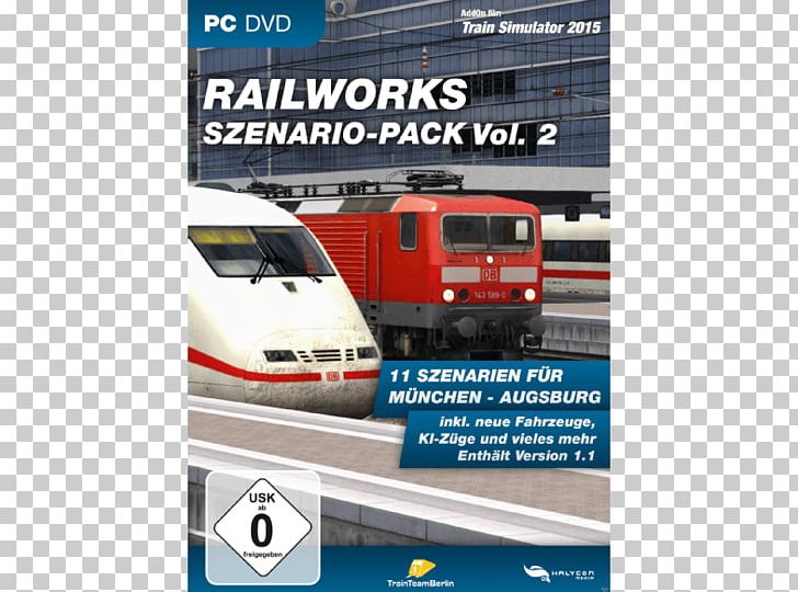 Train Simulator Video Game Railworks Scenery Pack Munich–Augsburg Railway PNG, Clipart, Automotive Exterior, Brand, Car, Compact Car, Expansion Pack Free PNG Download