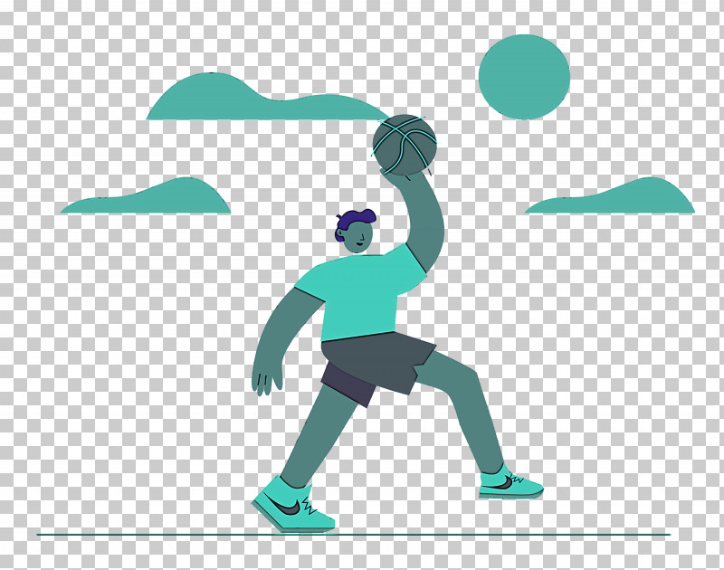 Basketball Outdoor Sports PNG, Clipart, Basketball, Behavior, Cartoon, Hm, Line Free PNG Download