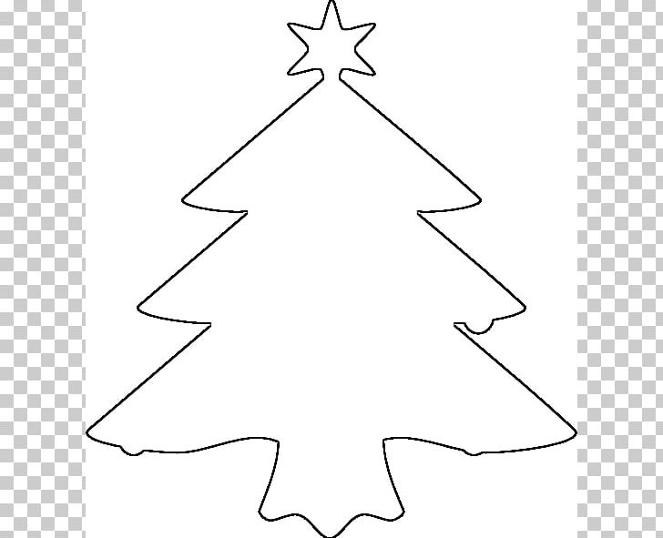 Christmas Tree Outline PNG, Clipart, Angle, Area, Black And White, Christmas, Christmas Card Free PNG Download