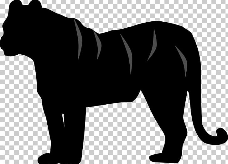 Tiger Silhouette PNG, Clipart, Animals, Big Cats, Black, Black And White, Black Panther Free PNG Download