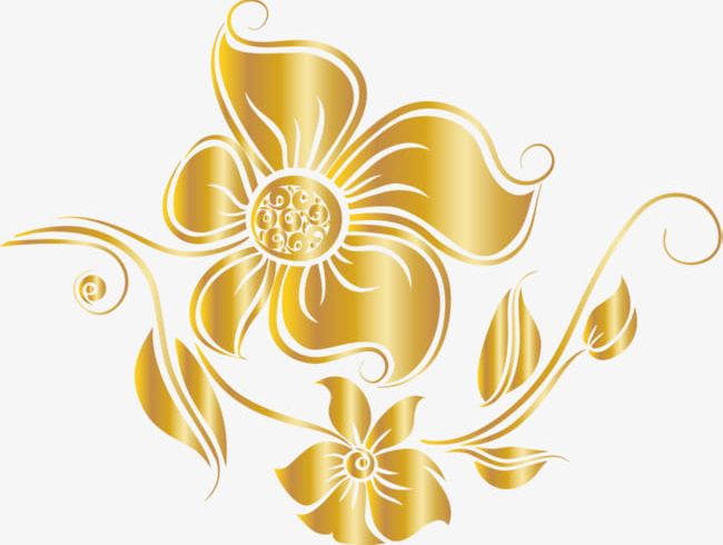 Luxury Golden Flower PNG, Clipart, Atmosphere, Beautiful, Cane, Cane Vine, Flower Free PNG Download